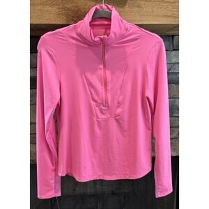 Women’s LUCKY IN LOVE Pink 50+ UV Protection 1/4 Zip Pullover Size S 4-6 *A2